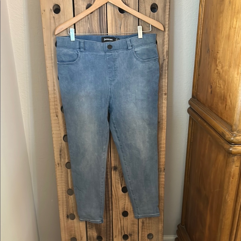 Betabrand Blue Cropped Ankle Jeans
